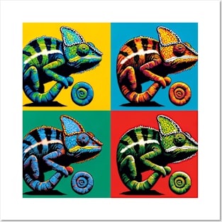 Panther Chameleon Pop Art - Cool Lizard Posters and Art